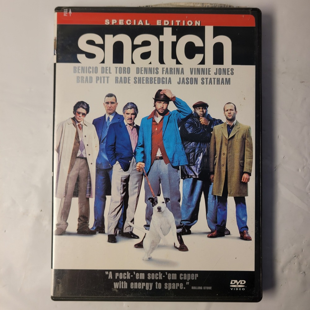 Columbia TriStar Snatch DVD Brad Pitt Jason Statham Special Edition Crime Comedy